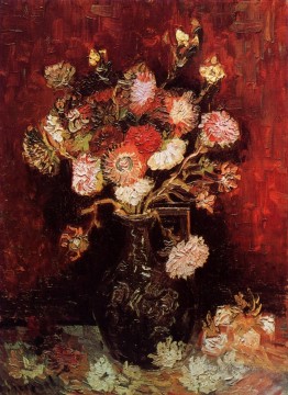 Vase with Asters and Phlox Vincent van Gogh Oil Paintings